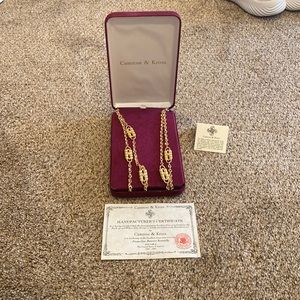 Famous Paper Clip necklace  Jacqueline Kennedy collection by Camrose& Kross